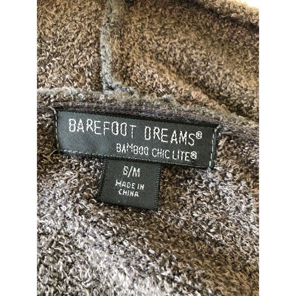 Barefoot Dreams Bamboo Chic Lite Calypso Taupe Open Front Cardigan S/M Cozy - Picture 4 of 12